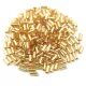 Miyuki Bugle Japanese Seed Bead - 3 - Silver Lined Gold - 3mm