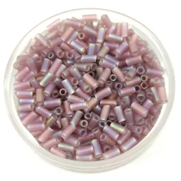   Miyuki Bugle Japanese Seed Bead - 142fr - Matt Amethyst AB - 3mm