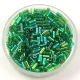 Miyuki Bugle Japanese Seed Bead - 179 - Transparent AB Green- 3mm