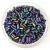 Miyuki Bugle Japanese Seed Bead - 401fr - Matt Opaque Black  AB - 3mm