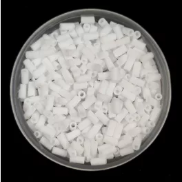   Miyuki Bugle Japanese Seed Bead - 402f - Opaque Frosted White - 3mm