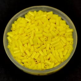 Miyuki Bugle Japanese Seed Bead - 404 - Opaque Yellow - 3mm