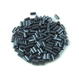 Miyuki Bugle Japanese Seed Bead - 451 - Gunmetal - 3mm