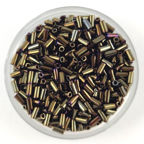 Miyuki szalmagyöngy - 458 - Metallic Brown Iris - 3mm