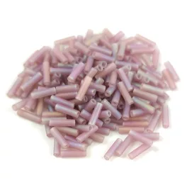   Miyuki Bugle Japanese Seed Bead - 142fr - Transparent AB Amethyst - 6mm