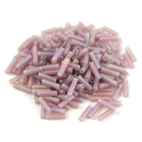 Miyuki Bugle Japanese Seed Bead - 142fr - Transparent AB Amethyst - 6mm