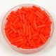 Miyuki Bugle Japanese Seed Bead - 406 - Opaque Orange - 6mm