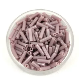 Miyuki Bugle Japanese Seed Bead - 410 - Opaque Mauve - 6mm