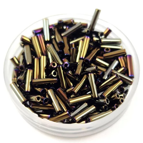 Miyuki szalmagyöngy - 458 - Metallic Brown Iris - 6mm