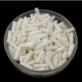   Miyuki Bugle Japanese Seed Bead - 2001 - Opaque Matt Cream - 6mm