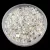 Miyuki kocka gyöngy - 1 - Silver Lined Crystal - 1.8mm