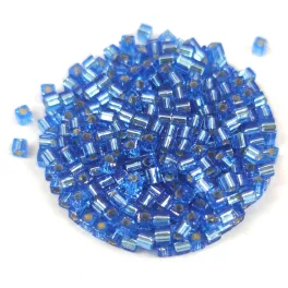 Miyuki kocka gyöngy - 19 - Silver Lined Sapphire - 1.8mm