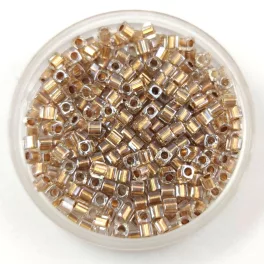   Miyuki kocka gyöngy - 0234 - Metallic Gold Lined Crystal - 1.8mm