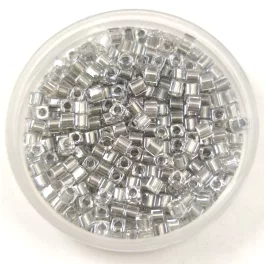   Miyuki kocka gyöngy - 242 - Metallic Silver Lined Crystal - 1.8mm
