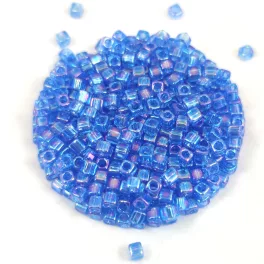 Miyuki kocka gyöngy - 261 - Transparent Sapphire AB - 1.8mm