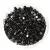 Miyuki kocka gyöngy - 401 - Opaque Black - 1.8mm