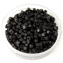 Miyuki kocka gyöngy - 401f - Opaque Black Matt - 1.8mm