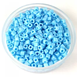   Miyuki kocka gyöngy - 413fr - Opaque Matt Light Blue AB - 1.8mm