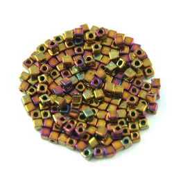 Miyuki kocka gyöngy - 462 - Metallic Gold Iris - 1.8mm