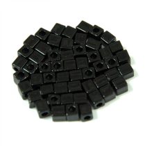 Miyuki kocka gyöngy - 401 - Opaque Black - 3mm
