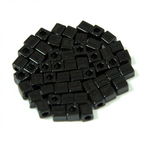 Miyuki Cube Japanese Glass Bead - 401 – Black - 3mm