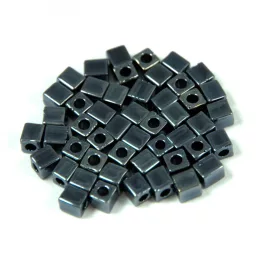 Miyuki kocka gyöngy - 451 - Hematit - 3mm