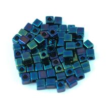 Miyuki kocka gyöngy - 452 - Metallic Blue Iris - 3mm