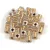 Miyuki kocka gyöngy - 0234 - Gold Lined Crystal - 4mm