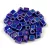 Miyuki kocka gyöngy - 484 - Opaque Royal Blue AB - 4mm