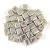Miyuki Cube Japanese Glass Bead - 1051 - Galvanized Silver - 4mm