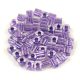 Miyuki kocka gyöngy - 2607 -  Sparkling Purple Lined Crystal - 4mm