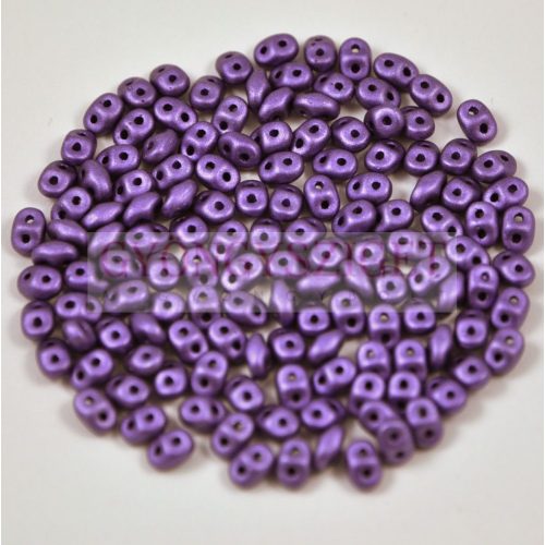Miniduo gyöngy 2.5x4mm polichrome metallic purple