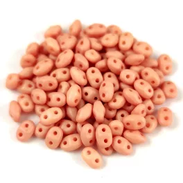 Miniduo gyöngy - Matt Silk Satin Peach - 2.5x4mm