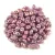 Miniduo gyöngy - White Mauve Purple Luster  - 2.5x4mm
