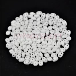 Miniduo gyöngy 2.5x4mm matte white