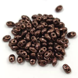 Miniduo gyöngy - Bronz - 2.5x4mm