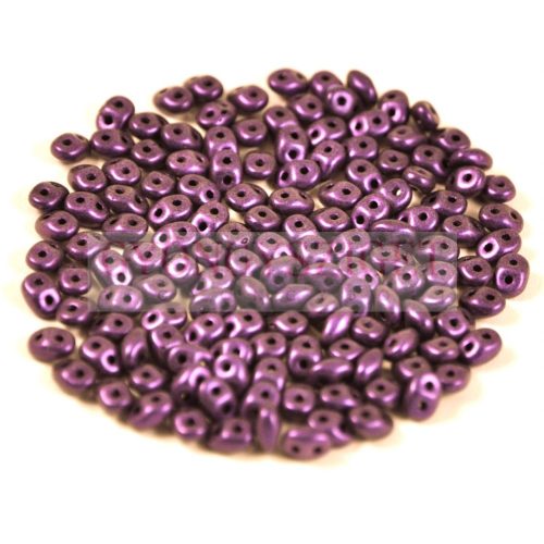 Miniduo gyöngy 2.5x4mm matte metallic purple