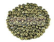 Miniduo bead 2.5x4mm matte metallic clay