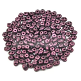 Miniduo gyöngy 2.5x4mm matte metallic mauve