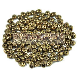 Miniduo gyöngy 2.5x4mm golden bronze