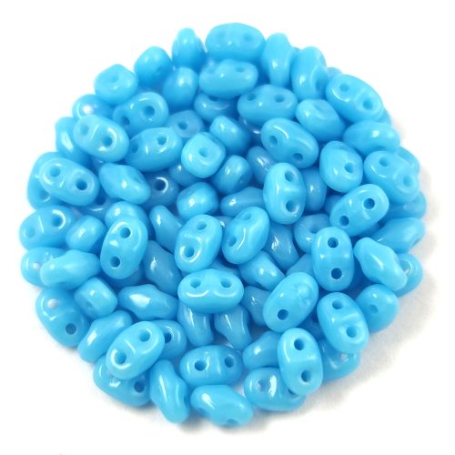 Miniduo gyöngy - Blue Turquoise - 2.5x4mm