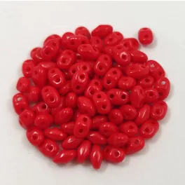 Miniduo gyöngy - Dark Coral - 2.5x4mm