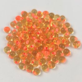 Miyuki drop gyöngy - f9 - Salmon Lined Light Topaz - 3,4mm