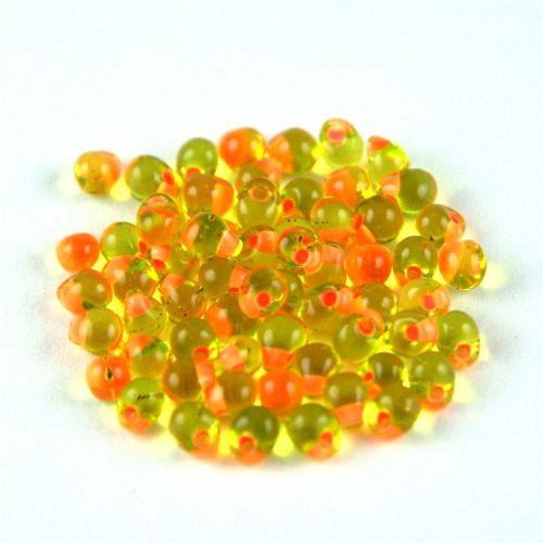 Miyuki drop gyöngy - f13 - Salmon Lined Lime - 3,4mm