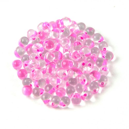 Miyuki drop gyöngy-f23 - Raspberry Lined Crystal - 3,4mm