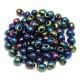 Miyuki Drop Japanese Seed Bead - Metallic Variegated Blue Iris - size: 3,4mm