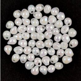 Miyuki drop gyöngy - Pearl White AB - 3.4mm