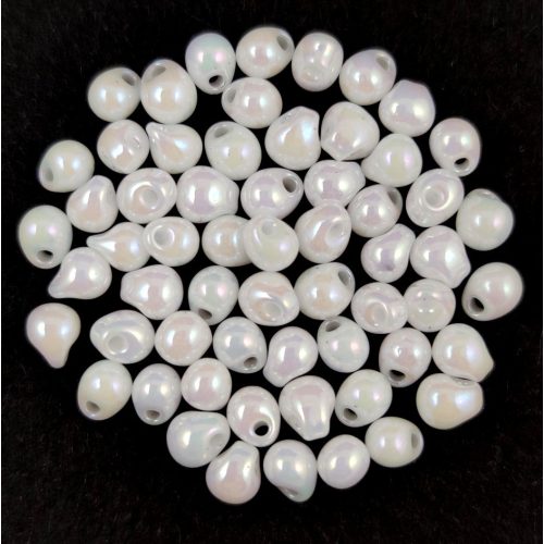 Miyuki drop gyöngy - Pearl White AB - 3.4mm