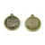 Pendant - Zodiac Sign - Capricorn -  Antique Brass Colour - 17x20mm