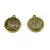 Pendant - Zodiac Sign - Aries -  Antique Brass Colour - 17x20mm